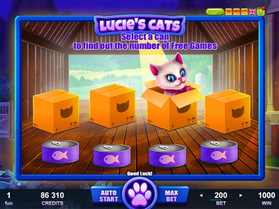Игровой аппарат Lucies Cats производителя Belatra Games